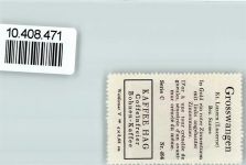 6022 Grosswangen - Vignette Wappen Kaffee Hag ca 1920-1940