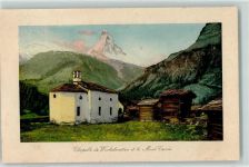 Zermatt KapelleWinkelmatten Matterhorn