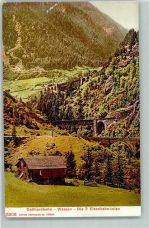 6484 Wassen UR - Drei Eisenbahnlinien Gotthardbahn