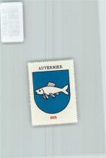 Auvernier Vignette Wappen Kaffee Hag ca 1920-1940 Fisch
