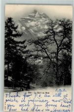 1880 Bex 1903 Gebrauchsspuren Dent du Midi