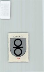 Langnau Vignette Wappen Kaffee Hag ca 1920-1940