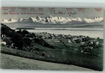La Neuveville Alpenkette St Peters Insel