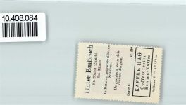 Embrach Vignette Wappen Kaffee Hag ca 1920-1940 Schlüssel Unter-Embrach