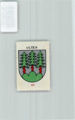 Olten Vignette Wappen Kaffee Hag ca 1920-1940 Tannenbaum