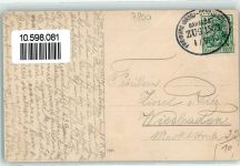 Meiringen 1910 Aareschlucht Bahnpoststempel