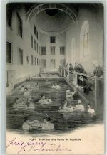 Leukerbad 1903 Inneres des Bades
