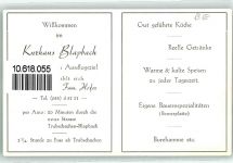 Blapbach Kurhaus Speisekarte