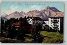 1884 Villars-sur-Ollon Gebrauchsspuren Grand Hotel Dent du Midi