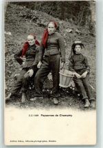 Champéry 1907 Bauernfamilie