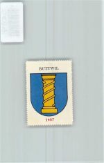 Buttwil Vignette Wappen Kaffee Hag ca 1920-1940