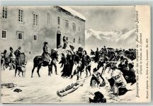 Hospiz Großer Sankt Bernhard Pass Bonaparte recu pal les religieux