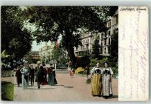 Interlaken 1903 Promenade am Höheweg