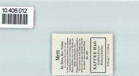 Mett Vignette Wappen Kaffee Hag ca 1920-1940 Bär