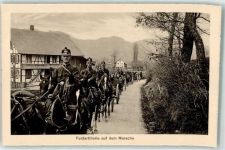 8500 Frauenfeld Foto AK Feldartillerie auf dem Marsche