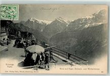 Schynige Platte 1906 Hotel Terrasse Eiger