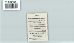 6415 Arth - Vignette Wappen Kaffee Hag ca 1920-1940