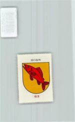 6048 Horw - Vignette Wappen Kaffee Hag ca 1920-1940 Karpfen
