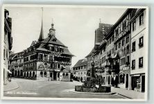 8260 Stein am Rhein - Rathausplatz Brunnen