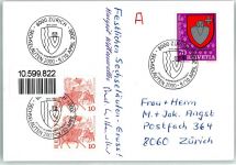 Schwamendingen Zunft Fahne Phila Schweiz 2000 Ganzsache