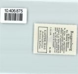 2814 Roggenburg - Vignette Wappen Kaffee Hag 1920-1940 Widder