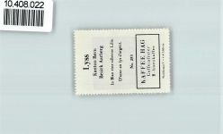 Lyss Vignette Wappen Kaffee Hag ca 1920-1940 Lilie