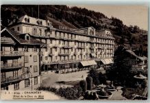 Champéry Hotel de la Dent du Midi Brunnen Terrasse Pavillion