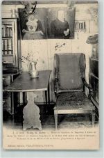 Bourg-St-Pierre 1905 Hotel du dejeuner de Napoleon I Table et chaise