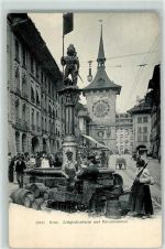 3000 Bern Berne - Zeitglockenturm Marktszene Bärenbrunnen
