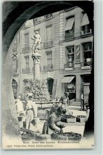 3000 Bern Berne - Unter den Lauben Schützenbrunnen Marktszene