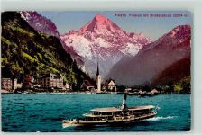 6454 Flüelen 1913 - Dampfer Uri Bristenstock