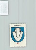 Rietheim Vignette Wappen Kaffee Hag ca 1920-1940 Pflugschar