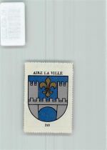 Aire-la-Ville Vignette Wappen Kaffee Hag ca 1920-1940 Lilie