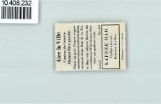 Aire-la-Ville Vignette Wappen Kaffee Hag ca 1920-1940 Lilie