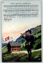 La Chaux-de-Fonds Soldat mit Trompete Salut glaciers sublimes Noten Ort lt. Verlag