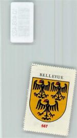 Bellevue Vignette Wappen Kaffee Hag ca 1920-1940 Adler