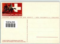 Neuchâtel Konstruktion einer Strassen Barrikade sign. Coulon zu Gunsten der Soldaten Ort lt. Verlag