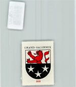 1218 Le Grand-Saconnex Saconnex - Vignette Wappen Kaffee Hag ca 1920-1940 Löwe