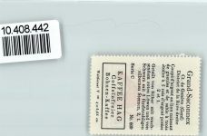 1218 Le Grand-Saconnex Saconnex - Vignette Wappen Kaffee Hag ca 1920-1940 Löwe