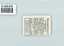 Merenschwand Vignette Wappen Kaffee Hag 1920-1940 Schwan Schilf