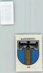 Kandersteg Vignette Wappen Kaffee Hag ca 1920-1940