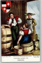 Fribourg TrachtengruppebWappen Weinfass