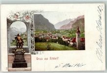 6460 Altdorf UR 1910 - Kirche Tell Denkmal