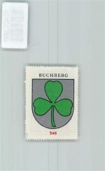 8454 Buchberg - Vignette Wappen Kaffee Hag 1920-1940 Kleeblatt