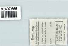 8454 Buchberg - Vignette Wappen Kaffee Hag 1920-1940 Kleeblatt