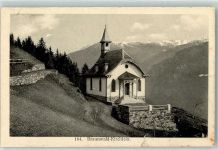 8784 Braunwald 1914 Gebrauchsspuren Kirchlein