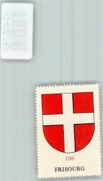Fribourg Vignette Wappen Kaffee Hag ca 1920-1940