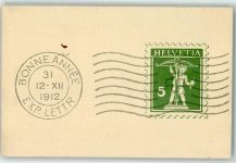 1912 Ganzsache Neujahrsstempel