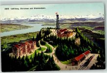 Uetliberg 1909 Uto Kulm Blick auf den Zürichsee und Glarneralpen