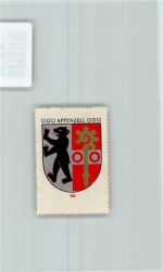 Appenzell Vignette Wappen Kaffee Hag ca 1920-1940 Bär